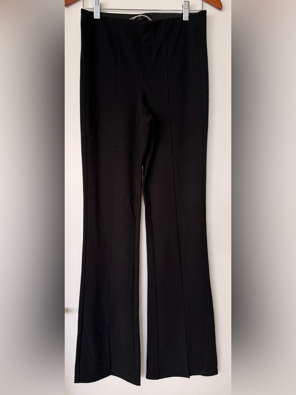 Zara Black Boot-Cut Ponte Pants